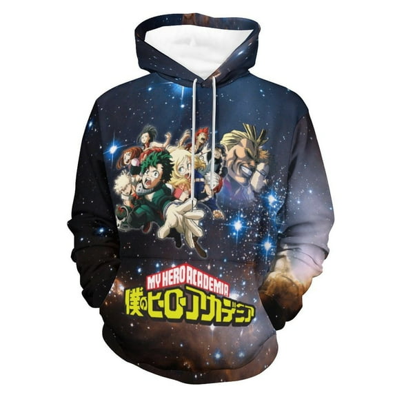Anime My Hero Academia Sweatshirt For Mens And Womens Fashion Hoodies Pullover Athletic Daily Hoody Hooded With Pocket And Drawstring Adult Unisex Sweatshirt Gift