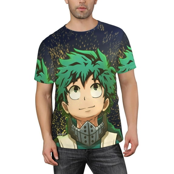 Anime My Hero Academia T-Shirt for Men Novelty 3D Pritneted Casual Short Sleeve Tees Shirt Summer Street T Shirt Top