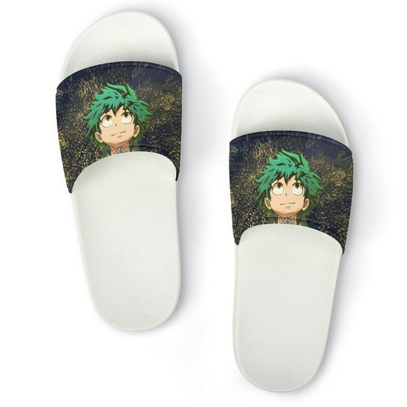 Anime My Hero Academia Unisex Slippers Summer Beach Slippers Casual Non Slip Comfortable Slide Sandals Home Slippers For Men Women