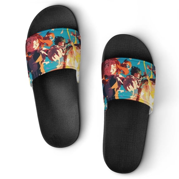 Anime My Hero Academia Unisex Slippers Summer Beach Slippers Casual Non Slip Comfortable Slide Sandals Home Slippers For Men Women