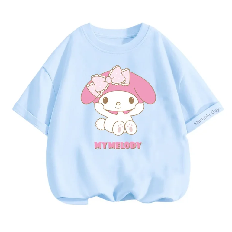 トップス SanrioxALEXIA STAM My Melody Tee Kids S Sanrio My Melody Girls T-Shirt Sleeve Chiffon Pink 80cm 31.5