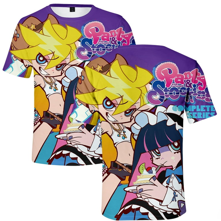 Anime NEW PANTY AND STOCKING Tee Merch Women Men Fashion Casual T-shirts