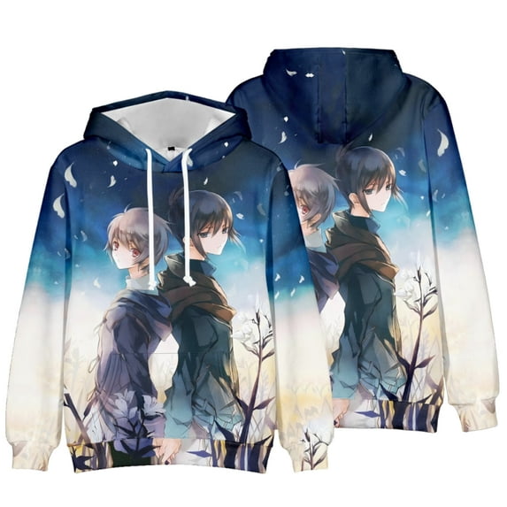 Anime NO.6 Merch Hoodie Men's and Women's Printed Long Sleeve Pullover Sweatshirt with Pockets