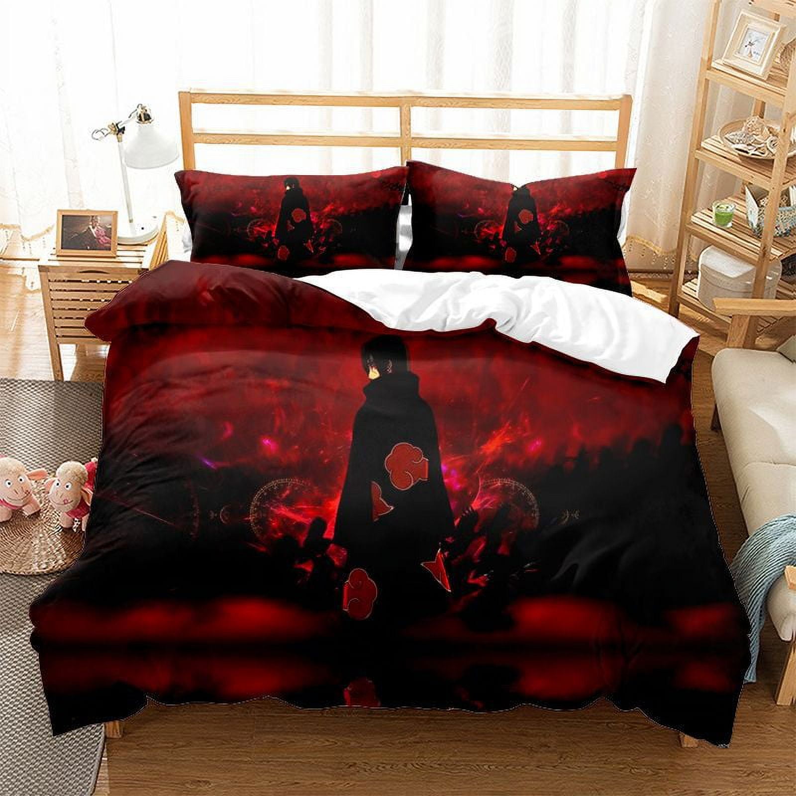 Anime Naruto Bedding Set 3D Printed Classic Manga Patterns Duvet Cover
