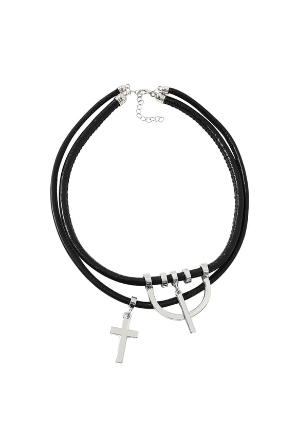 Anime Necklaces for Men, Pendant Necklace, Anime Classic New Creative Decor Comic Necklace, Cosplay Necklace, Jewelry Accessories Gifts for Fans, Black