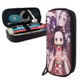 thumbnail image 1 of Anime Nezuko Kamado Pencil Case Leather Holder Office Buggy Pouch Zipper Pen Stationery Bags, 1 of 6
