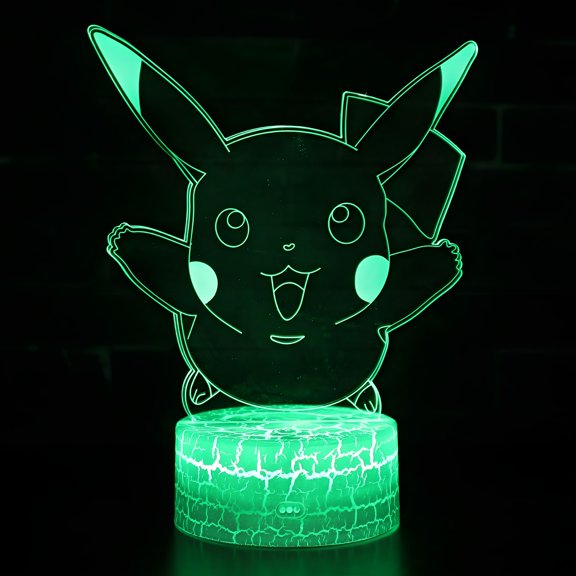 Anime Night Light Two-Color Lighting Effects, 16Changing 3D Illusion LED Lamp with Remote & Touch Control, Gifts for Girls,Boys,Cute Bedroom Decor for Birthday Christmas Party