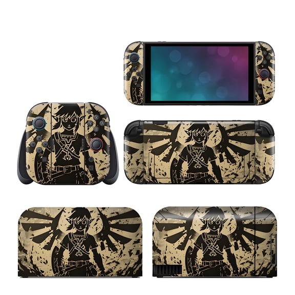 Anime for Nintendo Switch 2 Skin Full Set Protective Vinyl Decal Stickers for Switch 2 Console, Handle Grips & Dock | No Residue, Anti-Scratch - Legend of Zelda