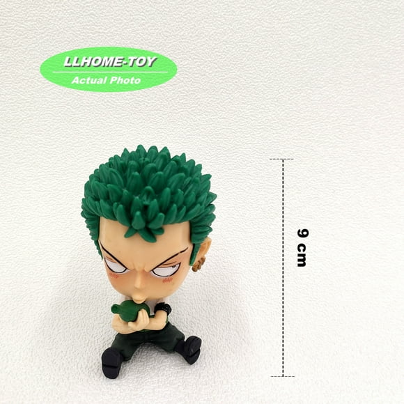 Anime OP Roronoa Zoro drunk Big Head Cute PVC Figures Action Toy Gift