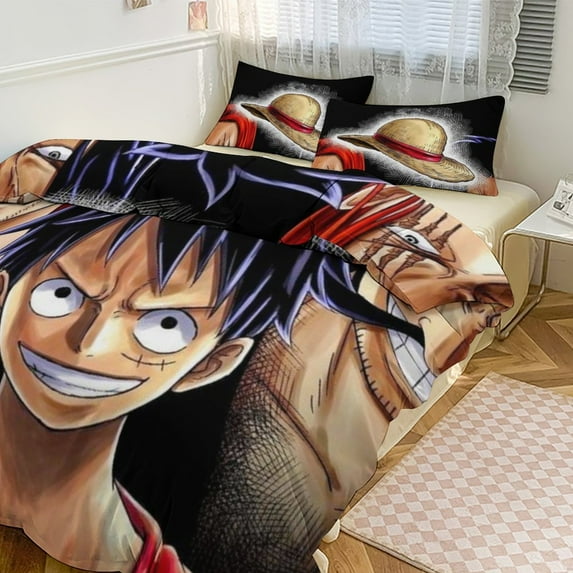 Anime One Piece Bedding Set One Piece Merch Full Size Bedding Sets