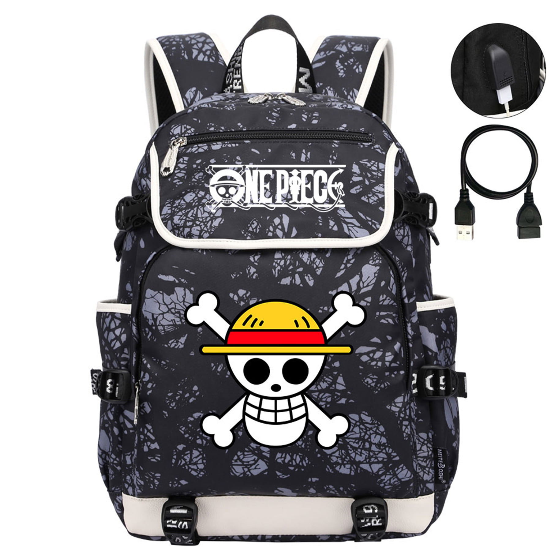 Sac à Dos Tony-Tony Chopper One Piece - En Lin Résistant, Bretelles Réglables, Compartiment Zip - Pour Fans - 9