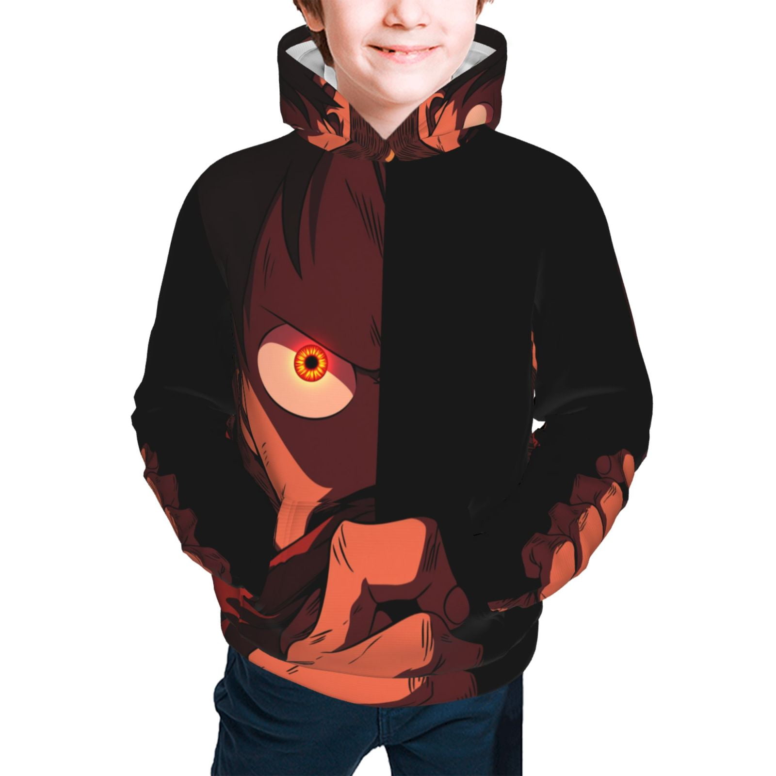 Anime One Piece Hoodie for Kids Teens L Pullover Sweatshirt Anime One ...