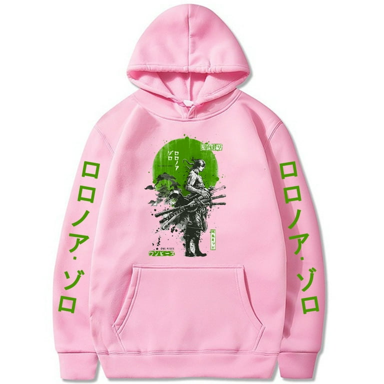 Anime One Piece Hoodies Cool Roronoa Zoro Hoodie Pullover Hooded