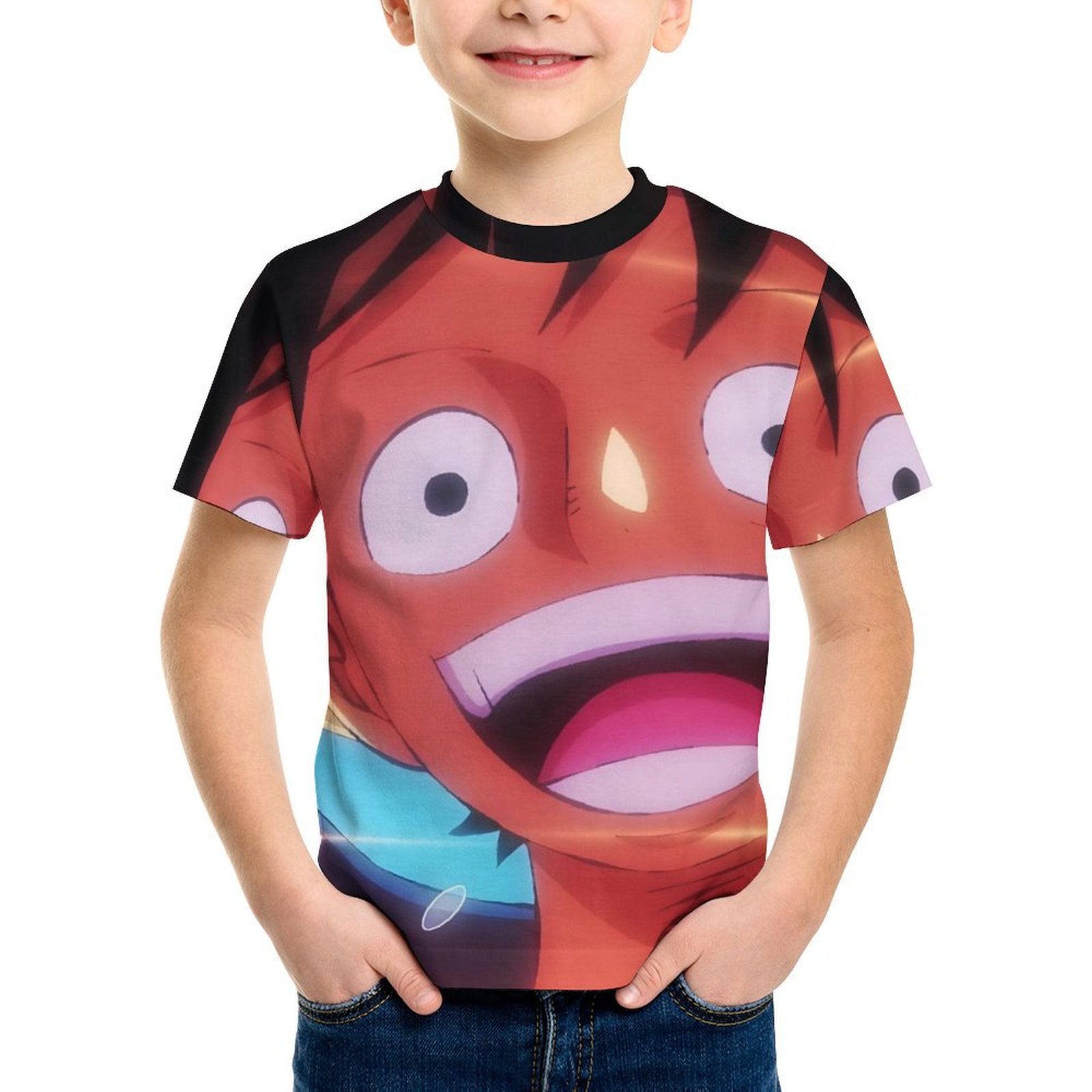 Pyjama One Piece Zoro Moon One Manga T-Shirt Luffy Pour Enfants Anime Piece Sweat One Piece