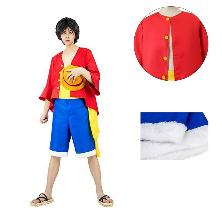 Anime One Piece Monkey D. Luffy Cosplay Costume Outfits Halloween