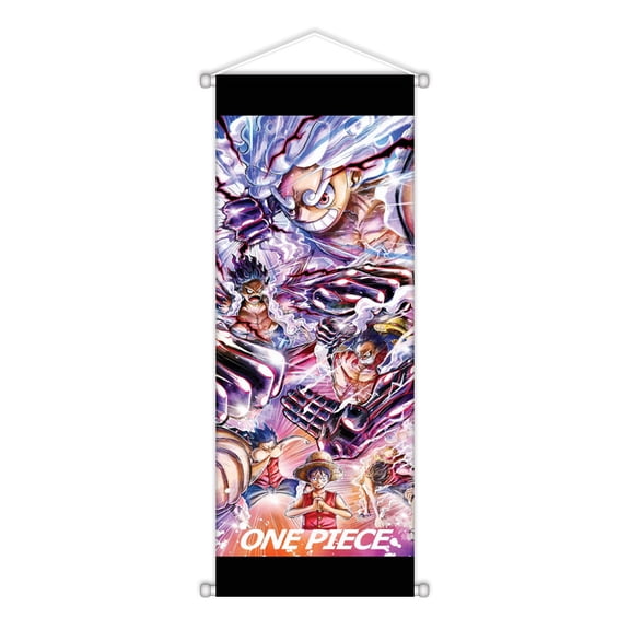 Anime One Piece Poster Gear 5 Luffy HD Print Canvas Painting Wall Art For Living Room Bedroom Office Decor 9.8x29.5inch, Unframed