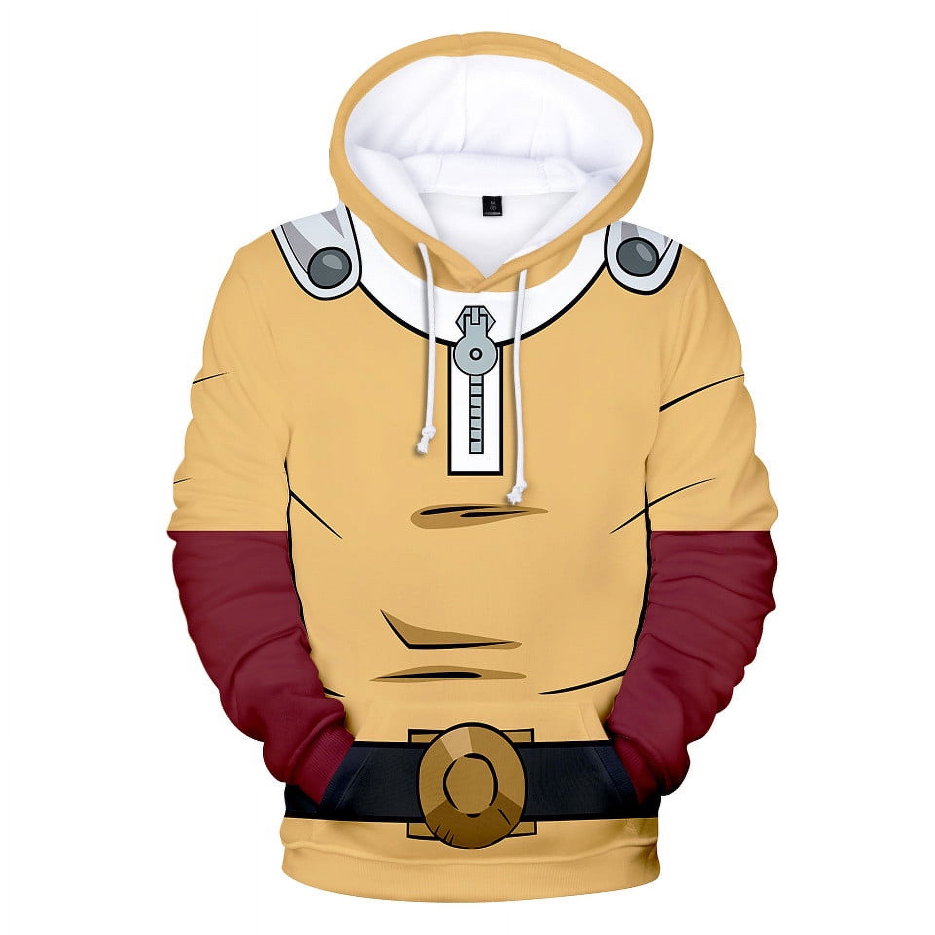 Pull à Capuche Cosplay One Punch Man - Saitama Hero, Unisexe Adulte, Neuf Avec étiquettes