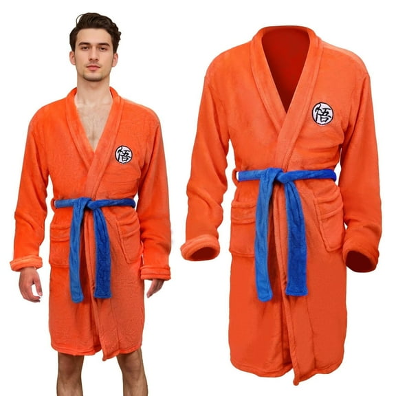 Anime Pajamas for Adults Anime Orange Onesie Plush Anime Robe Dressing Gown for Adults Kids Halloween Christmas