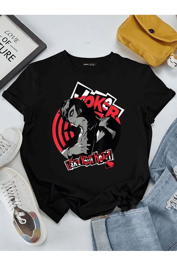 Anime Phantom Thief Mask RPG Video Game Fan Graphic Art Unisex T-Shirt V12162 up to Size 5XL