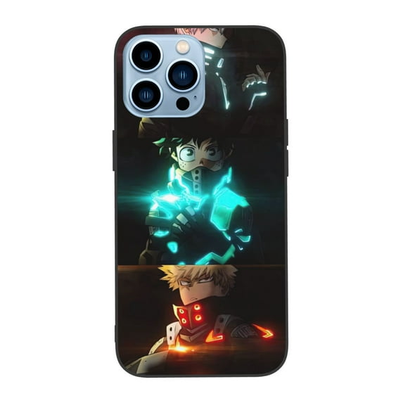 Anime Phone Case, My Hero Academia Phone Case Compatible With Iphone 13 Pro 6.1 Inch Iphone 13 Pro Max 6.7 Inch, Soft Anti-Scratch Shockproof TPU Protective Bumper Phone Cover