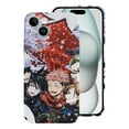 thumbnail image 1 of Anime Phone Case, Jujutsu Kaisen Phone Case for iPhone 15/ 15 Plus/ 15 Pro/ 15 Pro Max, Anti-Scratch & Shockproof PC Hard Shell Cover, Wireless Charging Compatible, 1 of 8