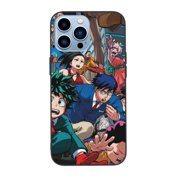 Anime Phone Case, My Hero Academia Phone Case Compatible With Iphone 13 Pro 6.1 Inch Iphone 13 Pro Max 6.7 Inch, Soft Anti-Scratch Shockproof TPU Protective Bumper Phone Cover