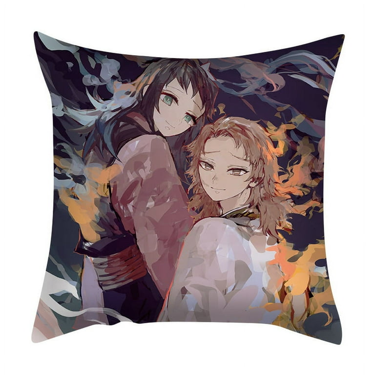 Anime Pillow Covers 18x18 Throw Pillows Cover for Couch Sofa Bed Pillow  Decorative Living Room Bedroom Outdoor 