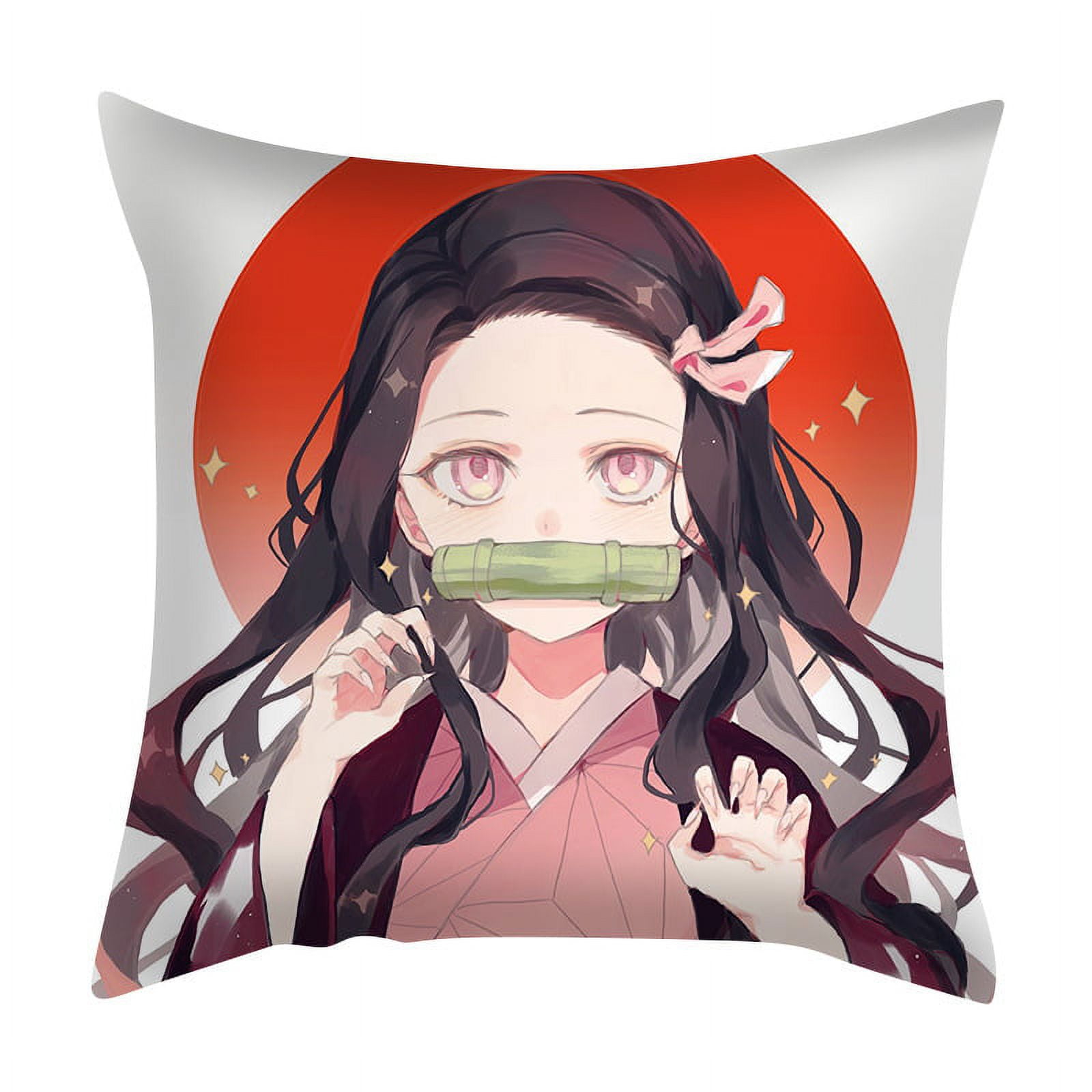 Anime Pillow Covers 18x18 Throw Pillows Cover for Couch Sofa Bed Pillow  Decorative Living Room Bedroom Outdoor 