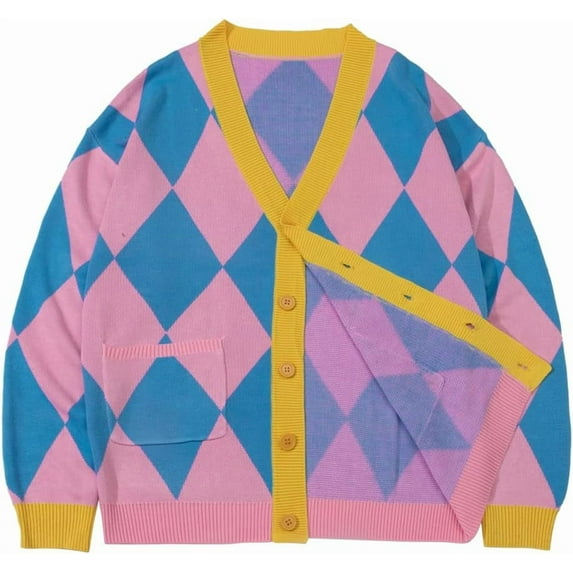 Anime Pink Cardigan Coat Unisex Sweater Jacket Knit Coat