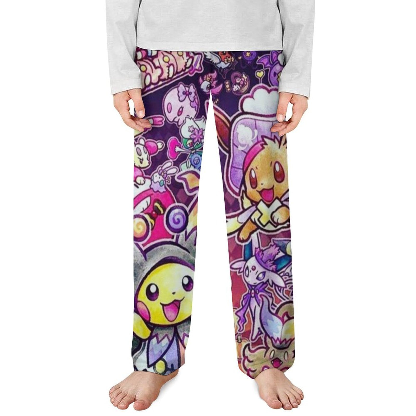 Anime Pokemon Pajama Pants for Kids Anime Sleep Bottoms Pokemon Merch ...