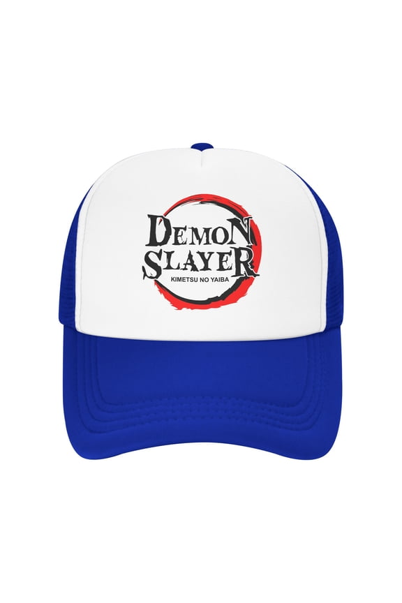 Anime Polyester Mesh Baseball Cap​,Comic Hat,Demon Slayer Baseball Cap With Mesh Panels Trucker Hats