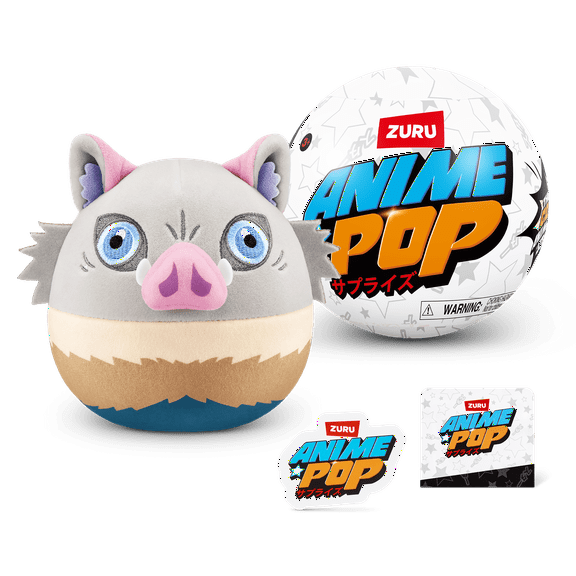 5 Surprise Anime Pop Plush (Assorted) Novelty Blind Unboxing Collectible Toy by ZURU