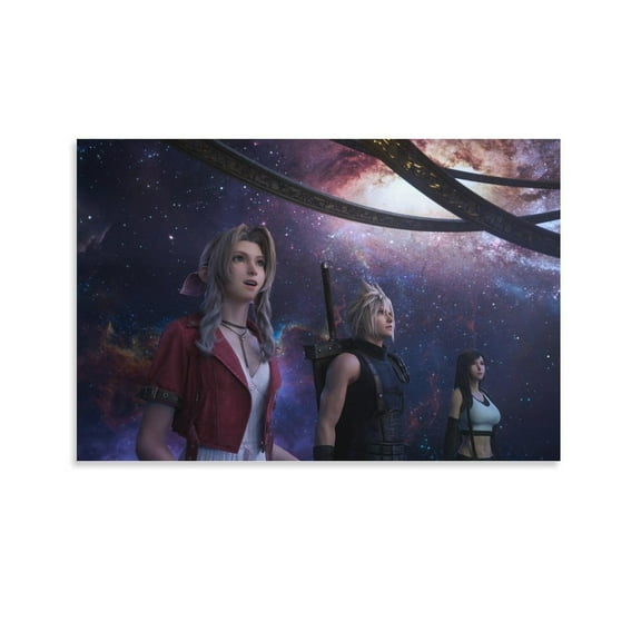 Anime Poster Final Game Fantasy 7 Rebirth Art Game Posters Cloud (1) Posters Art Print Wall Photo Paint Poster Hanging Picture Family Bedroom Decor Gift 16x24inch(40x60cm)
