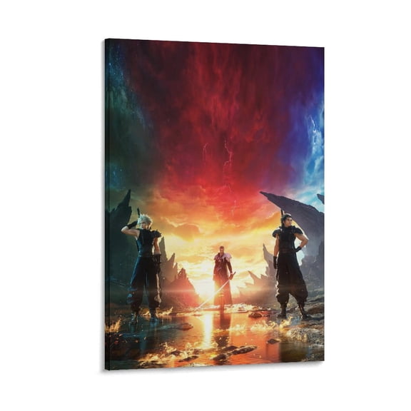 Anime Poster Final Game Fantasy 7 Rebirth Art Game Posters Cloud (3) Painting On Canvas Wall Art Poster Scroll Picture Print Living Room Walls Decor Home Posters 12x18inch(30x45cm)
