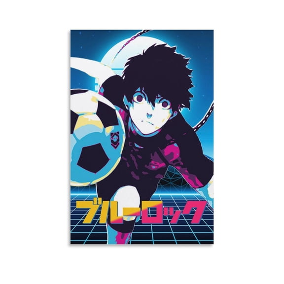 Anime Poster Isagi Yoichi Painting On Canvas Wall Art Poster Scroll Picture Print Living Room Walls Decor Home Posters 12x18inch(30x45cm)