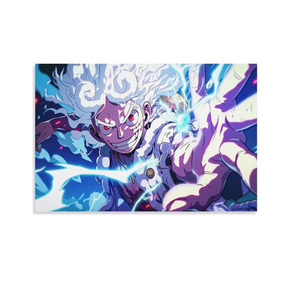 Anime Poster Lufffy Painting On Canvas Wall Art Poster Scroll Picture Print Living Room Walls Decor Home Posters 12x18inch(30x45cm)