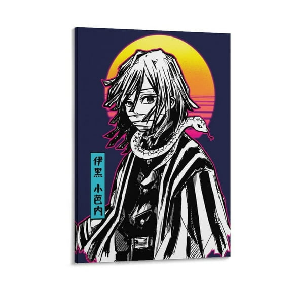Anime Poster Obanai Iguro Canvas Wall Art Poster Decorative Bedroom Modern Home Print Picture Artworks Posters 16x24inch(40x60cm)