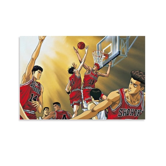 Anime Poster SLAM DUNK Poster Decorative Painting Canvas Wall Art Living Room Posters Bedroom Painting 12x18inch(30x45cm)