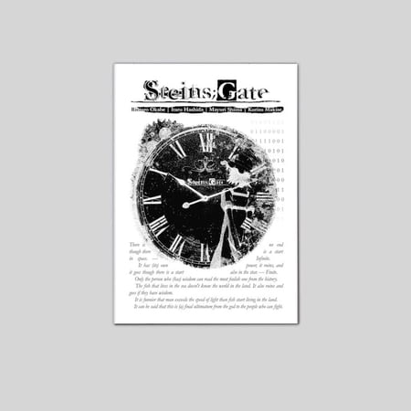 Anime Poster, Steins;Gate Poster Room Decor Wall Decor Game Poster Size 24''x36'' Googate