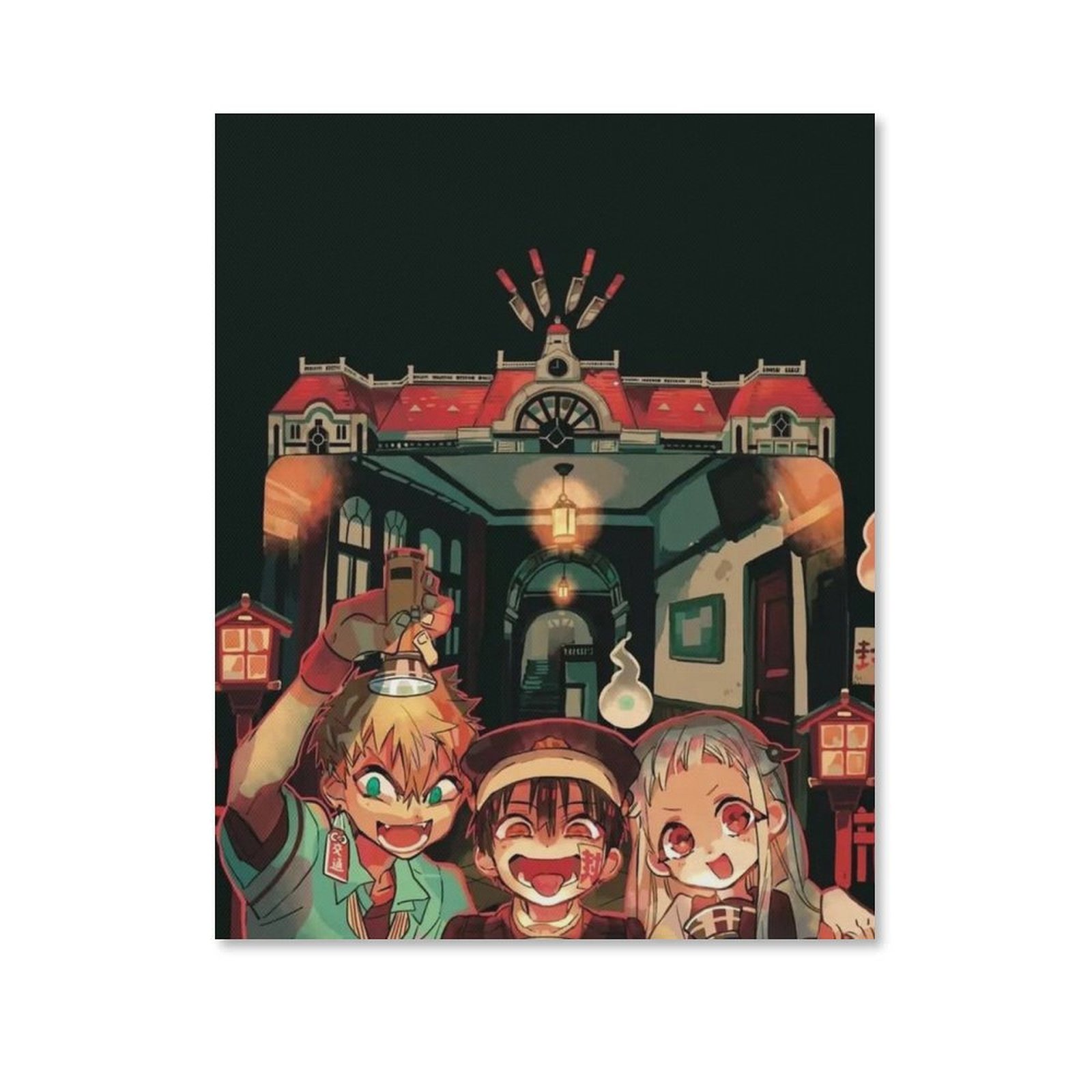 Poster Toilet-bound Hanako-kun En Tissu 70x30 Cm - Décoration Anime, Qualité Coton/lin, Prêt à Suspendre - 12