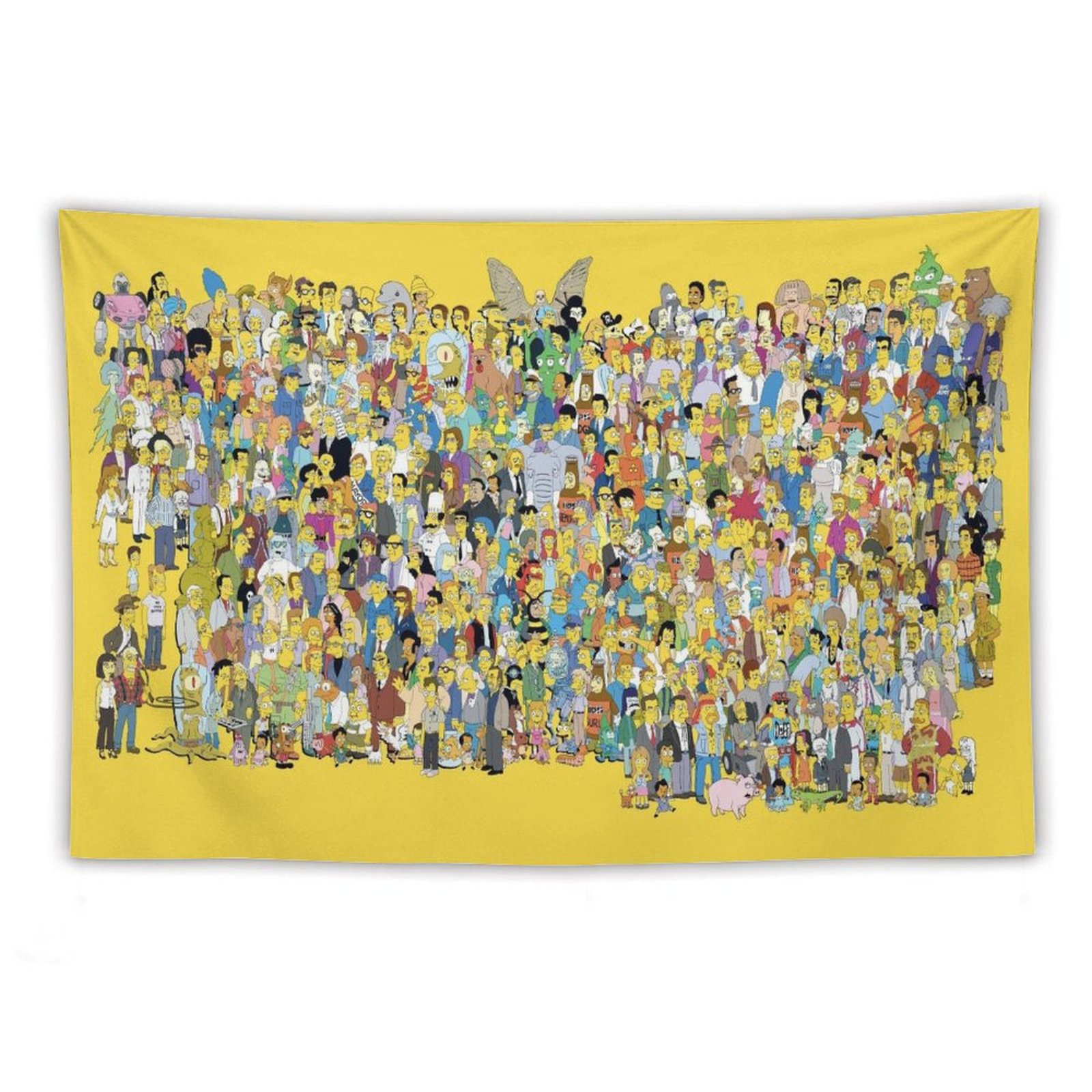 Anime Poster for The Simpsons Bedroom Aesthetics Funny Room Decor Flag Wall Hanging for Teen