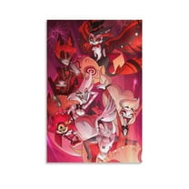Anime Posters Hazbin Hotel Wall Art Picture Painting Poster Canvas Print Posters Artworks Bedroom Living Room Decor 12x18inch(30x45cm)