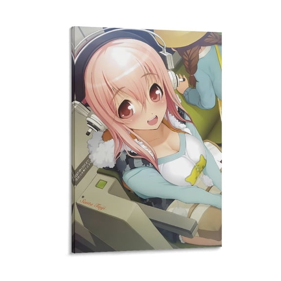 Anime Posters Super Sonico Girl Idol Group Art Poster (2) Posters Wall Art Painting Canvas Gift Living Room Prints Bedroom Decor Poster Artworks 24x36inch(60x90cm)