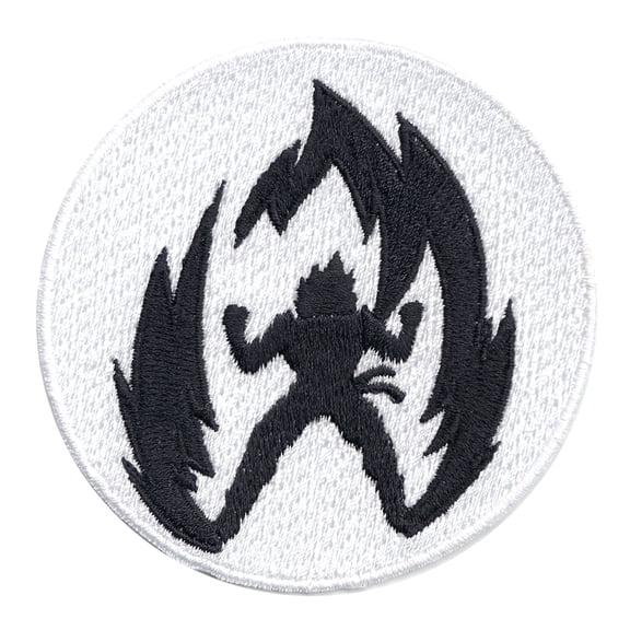 Anime Power Up Silhouette Iron On Patch