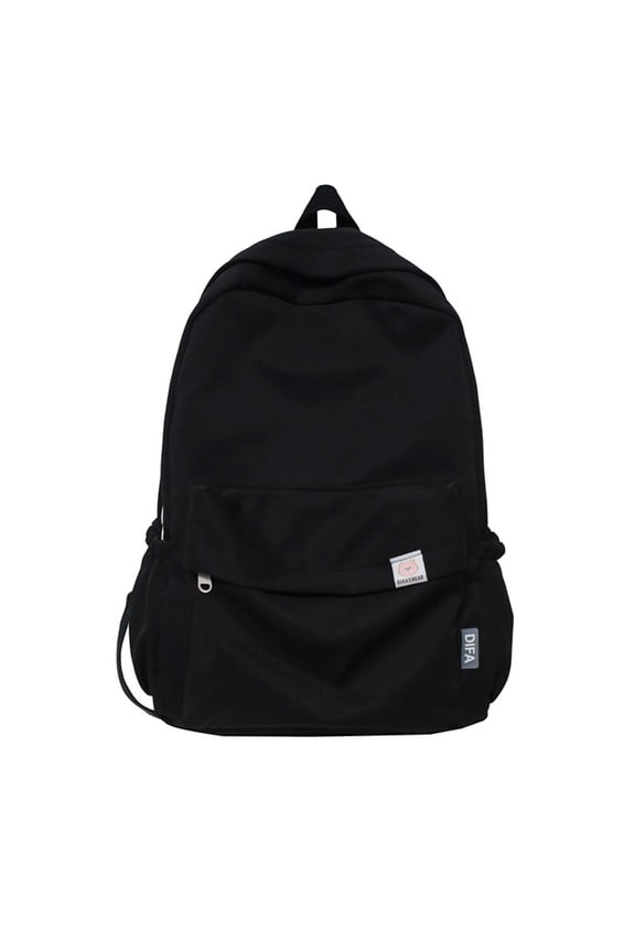 Anime Printed Back Support Backpack For Primary And Secondary School Students Star Baby Peripheral Schoolbag (Black)