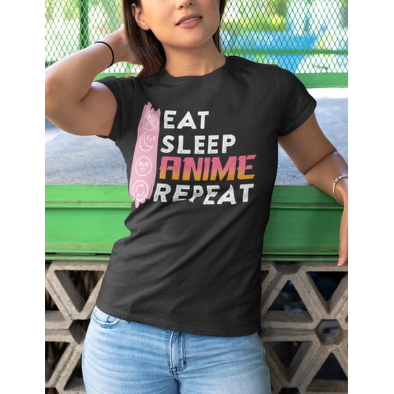Anime Ramen Kawaii T-Shirt, Japanese Manga Lovers Tee, Eat Sleep Repeat Shirt, Unisex Soft
