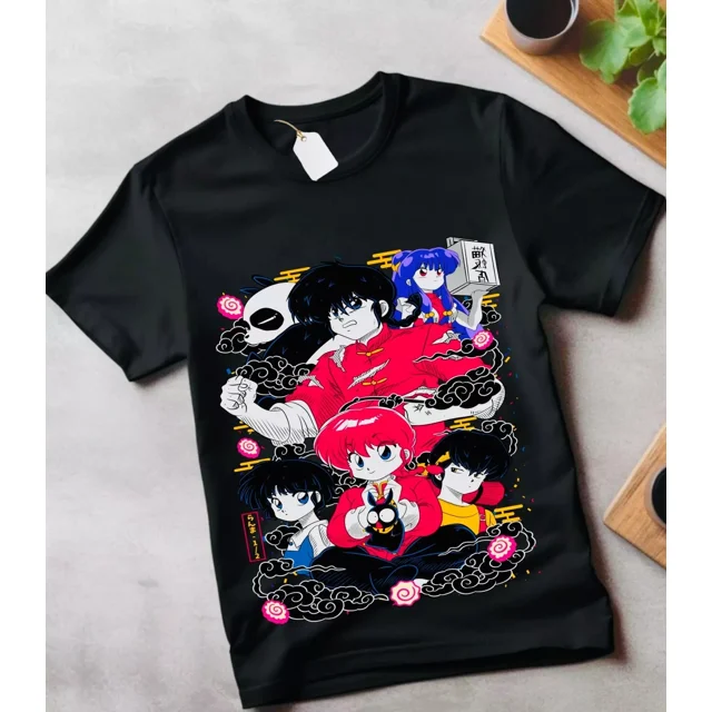 Anime Ranma 1/2 T-Shirt Shampoo Rumiko Takahashi Manga Anime T-shirt ...