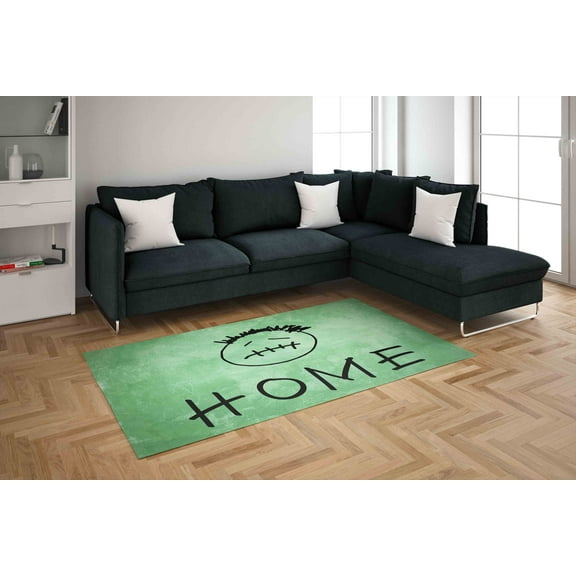 Anime Rug, Living Room Rugs, Non-Slip Carpet Rugs, Inspired Rug, Green Rug, Anti-Slip Carpet Rug, Modern Rug Customs Rug, Car Mat Rug, 2'x3' - 60x90 cm