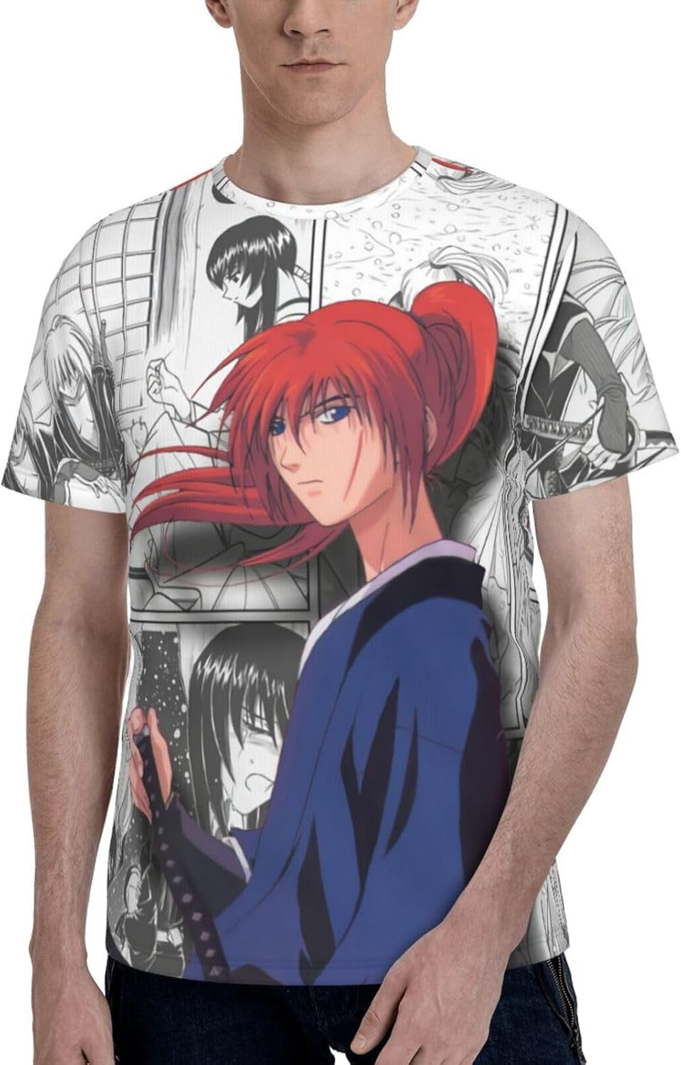 Rurouni Cool Anime Kenshin T-Shirt Rurouni Cool Anime Kenshin T-Shirt