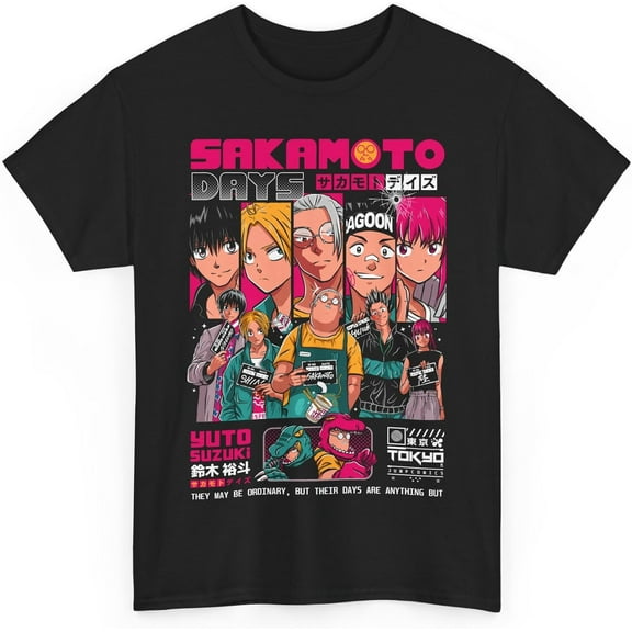 Anime Sakamoto Days Logo Taro Sakamoto Merch T-Shirt Merch Men Short Sleeve Women Funny Tee Unisex Harajuku Tops